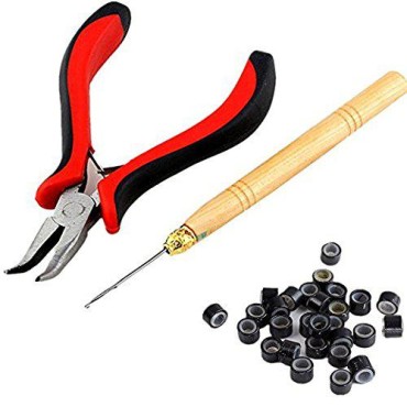 Uotp 3 Pc Kit for Micro Ring Link Hair and Feather...