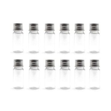 12Pcs 10ml/20ml Empty Refillable Clear Plastic Bot...