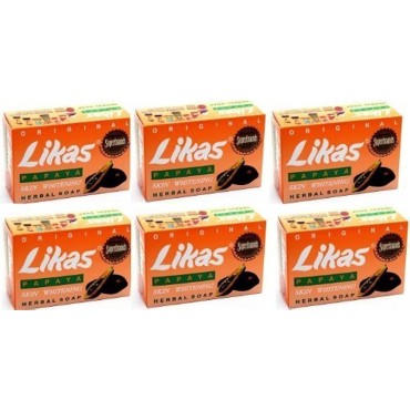 6 Likas Papaya Soaps by Likas...