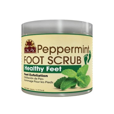 OKAY Peppermint Foot Scrub 6oz / 177ml...