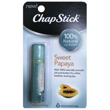 ChapStick 100% Natural Lip Butter Sweet Papaya 0.1...