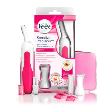 Veet, Ladies Sensitive Precision Electric Beauty Styler/Trimmer/Grooming Kit, 1 Count