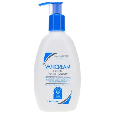 Vanicream Gentle Facial Cleanser For Sensitive Skin Soap-Free, 8.0 Fl Oz