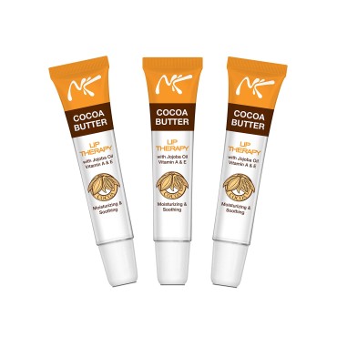 (3 Pack) NICKA K Cocoa Butter Lip Therapy...