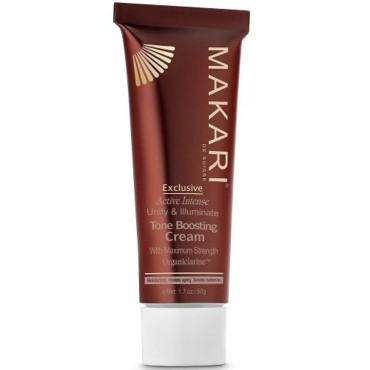 Makari Exclusive Active Intense Tone Boosting Face Cream (1.7 oz) | Skin-Brightening Facial Cream | Moisturizes and Softens | Smoothens Fine Lines & Wrinkles | for Dry, Normal, and Maturing Skin