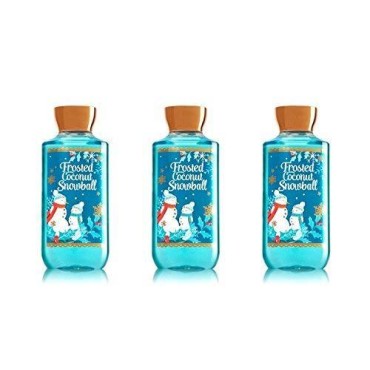 Bath & Body Works Frosted Coconut Snowball Shower Gel 10oz each - Lot of 3