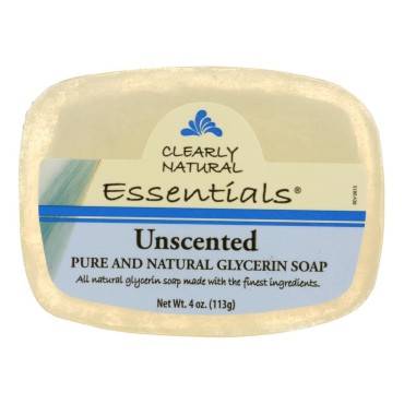 Clearly Natural Bar Soap - Unscented - - 4 oz by Clearly Natural
