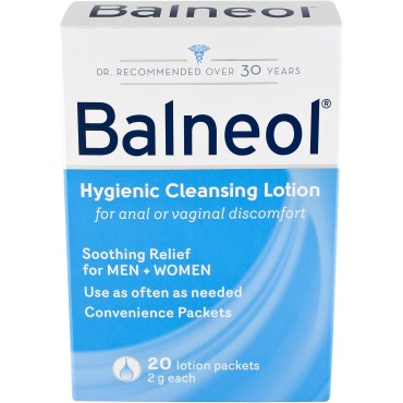 Balneol Hygienic Cleansing Lotion Packets 20 Each by Balneol