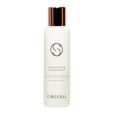 CIRCCELL Mandarin Cleansing Milk - Hydrating & Brightening Face Cleanser with Fruit Extracts -Anti-Aging Facial Cleanser - Rich, Creamy Cleansing Milk Removes Makeup - Suitable for All Skin Types