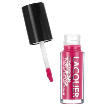Style Essentials WILD ROSE Lip Lacquer - 1 Tube of High Pigment Glossy Lip Color