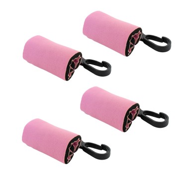 Birdz Eyewear 4 Clip-On Neoprene Pink Sleeve Lip Balm Holsters Lipstick Holder Key Chain