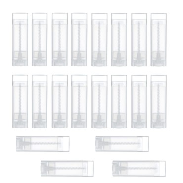 Xiboya textile 20PCS 5ML Clear Plastic Empty Oval ...