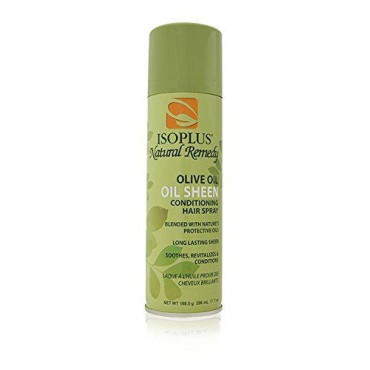 Isoplus Oil Sheen Hairspray Olive Oil 7oz by Isoplus