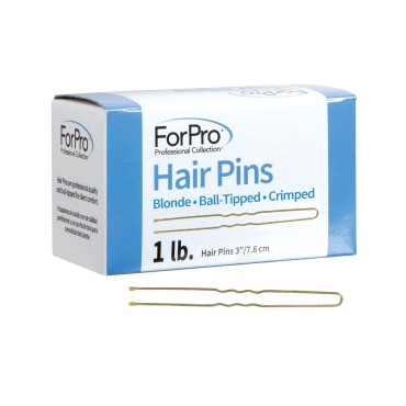 ForPro Hair Pins (320-Count Approx), Blonde, 3