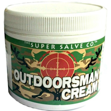 Outdoorsman Cream - for Hunters by Hunters -100% Natural Herbal Skin Care - Organic Calendula - Beeswax - Zinc Oxide & Shea Butter 6oz