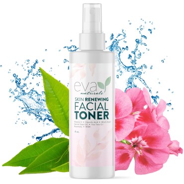 Witch Hazel Toner for Face - Facial Toner for Dry Skin - Skin Toner for Women - Toner for Acne Prone Skin - Face Toner for Oily Skin - All Skin Types Hydrating Toner for Face and Sensitive Skin (4oz)