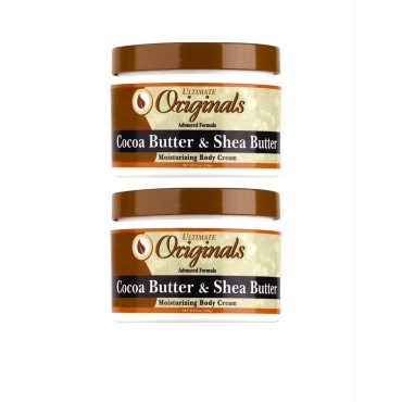 Ultimate Originals Cocoa Butter & Shea 8 Ounce Jar (235ml) (2 Pack)