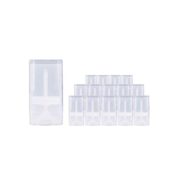 10PCS 15ml 0.5oz Clear Empty Plastic Oval DIY Lips...