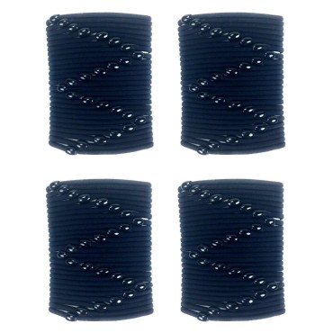 Syleia 100 Classic Round Black Hair Ties Elastics ...