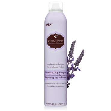 Hask Chia Seed Long-lasting Absorption Volumizing Dry Shampoo, 6.5 Oz