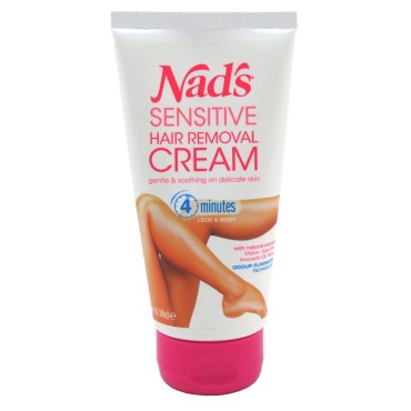Nads Hair Removal Cream Sensitive 5.1 Ounce Tube (150ml) (6 Pack)