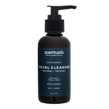 Scentuals Men's Facial Cleanser, 95% Natural Luxurious Mens Face Wash for the Man’s Man. 4fl.oz Facial Cleanser for Men.