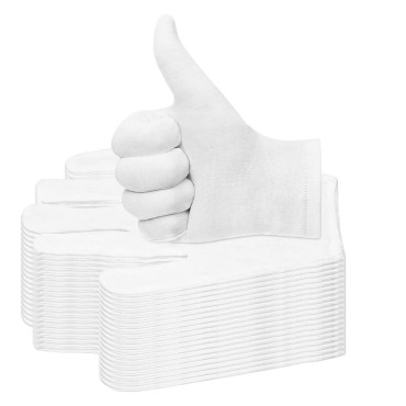 20 Pairs Cotton Gloves for Dry Hands, Paxcoo White...
