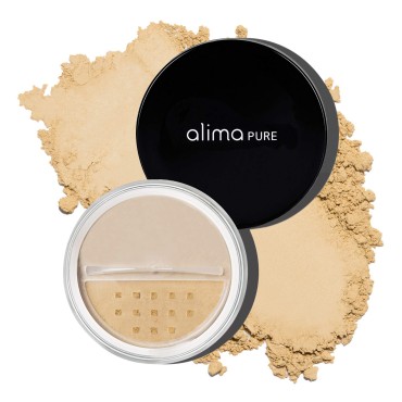 Alima Pure Matte Foundation Loose Mineral Powder Foundation Makeup, Loose Powder Makeup Oil Free Talc Free Powder, Natural Makeup Mineral Foundation Full Coverage Natural Foundation Powder .23 oz/6.5g