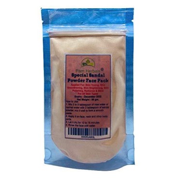 Pam Herbals Special Sandalwood DIY Powder For Face pack,Worship & Auspicious occasions (Sandalwood Powder 50g Pouch)