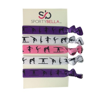 Gymnastics Hair Ties- Girls Gymnastics Hair Accessories- Gymnastics Elastics - Gift For Gymnast