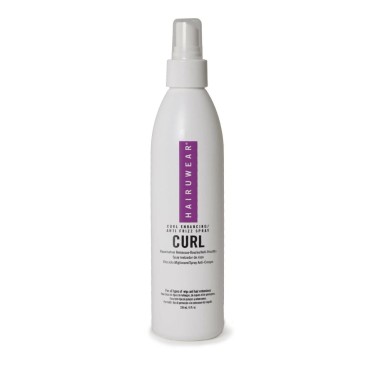 HairUWear Curl Enhancing Anti-Frizz Spray For Synthetic Wigs and Hairpieces, 8 Ounce