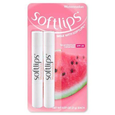 Softlips Lip Protectant SPF 20 Watermelon 0.07 oz. (Pack of 2)
