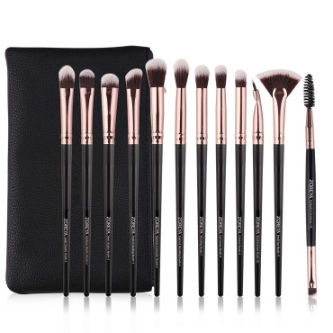 Z'OREYA Eye Makeup Brushes, 12 Pcs Professional Ey...