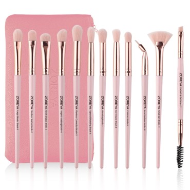 Z'OREYA Eye Makeup Brushes, 12 Pcs Professional Ey...