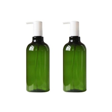 2 Pcs 500ml 17oz Refillable Empty Plastic Pump Bot...