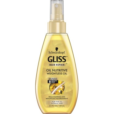 GLISS Hair Repair Nutritive Weightless Treatment Oil, 5.1 Ounce