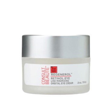 Consult Beaute Regenerol Retinol Eye Cream - Line Minimizing Orbital Eye Cream - Rejuvenating - Hyaluronic Acid - 0.5 oz