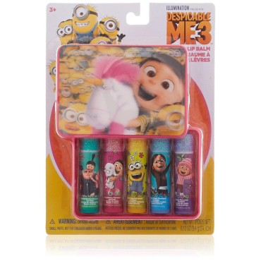 Despicable Me 5 Piece Townley Girl 3 Super Sparkly Lip Gloss Set for Girls