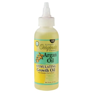 Originals by Africa's Best Therapy Argan Oil Stimulating Growth Oil, Penetrates & Rejuvenates Hair, Scalp, Nails and Skin, All Day Long Moisturizing & Conditioning, 4oz Bottle