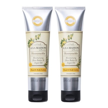 A LA MAISON Honeysuckle Lotion for Dry Skin - Natu...