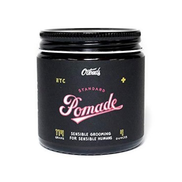 O'Douds Standard Pomade for Men - Natural Styling Hair Pomade - Firm Hold & High Shine Finish for Classic Looks - Bay & Blood Orange Scent (4oz)