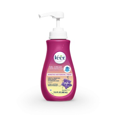 Veet Gel Hair Remover Cream, Sensitive Formula, 13.5 oz (Pack of 9)