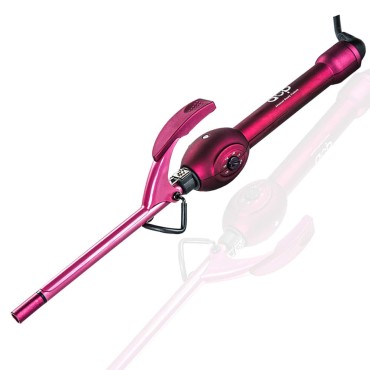 9mm Thin Hair Curler, MBHAIR 3/8 Small Barrel Skinny Hair Curling Iron Wand Professional Super Tourmaline Ceramic Barrel Small Tongs for Short and Long Hair