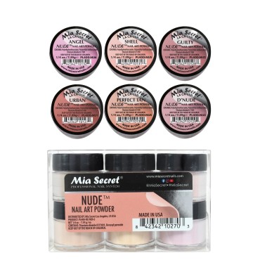 6pcs Mia Secret Nude Collection Acrylic Nail Art Powder