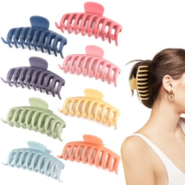 Beauty.H.C 4.3 Inch Large Hair Claw Clips for Thin...