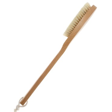 Bath Body Brush Long Handle Wooden Shower Brush wi...