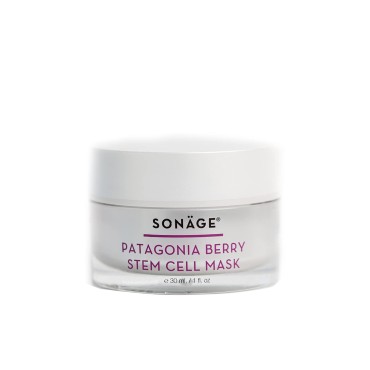 SONAGE Patagonia Berry Stem Cell Face Mask | Stimulates, Instantly Plumps and Oxygenates Skin| Infused with Maqui Berry and Plant Stem Cell Extract | Gentle For All Skin Types