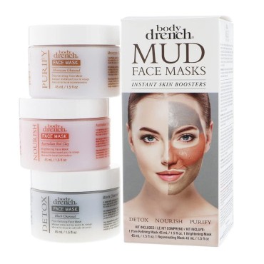 Body Drench Mask Trio Pack Detox/Nourish/Purify...
