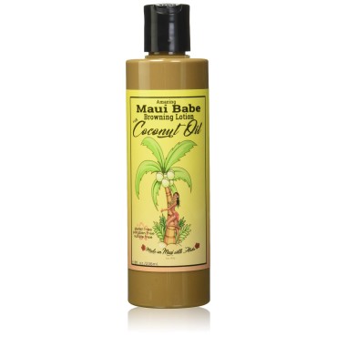 Maui Babe Browning Lotion with Coconut Oil 8oz (236ml)