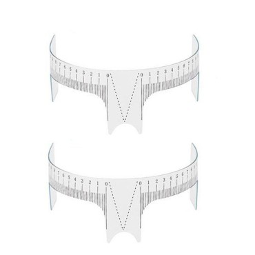 2PCS Tattoo Ruler-Nose Positioning Eyebrow Groomin...